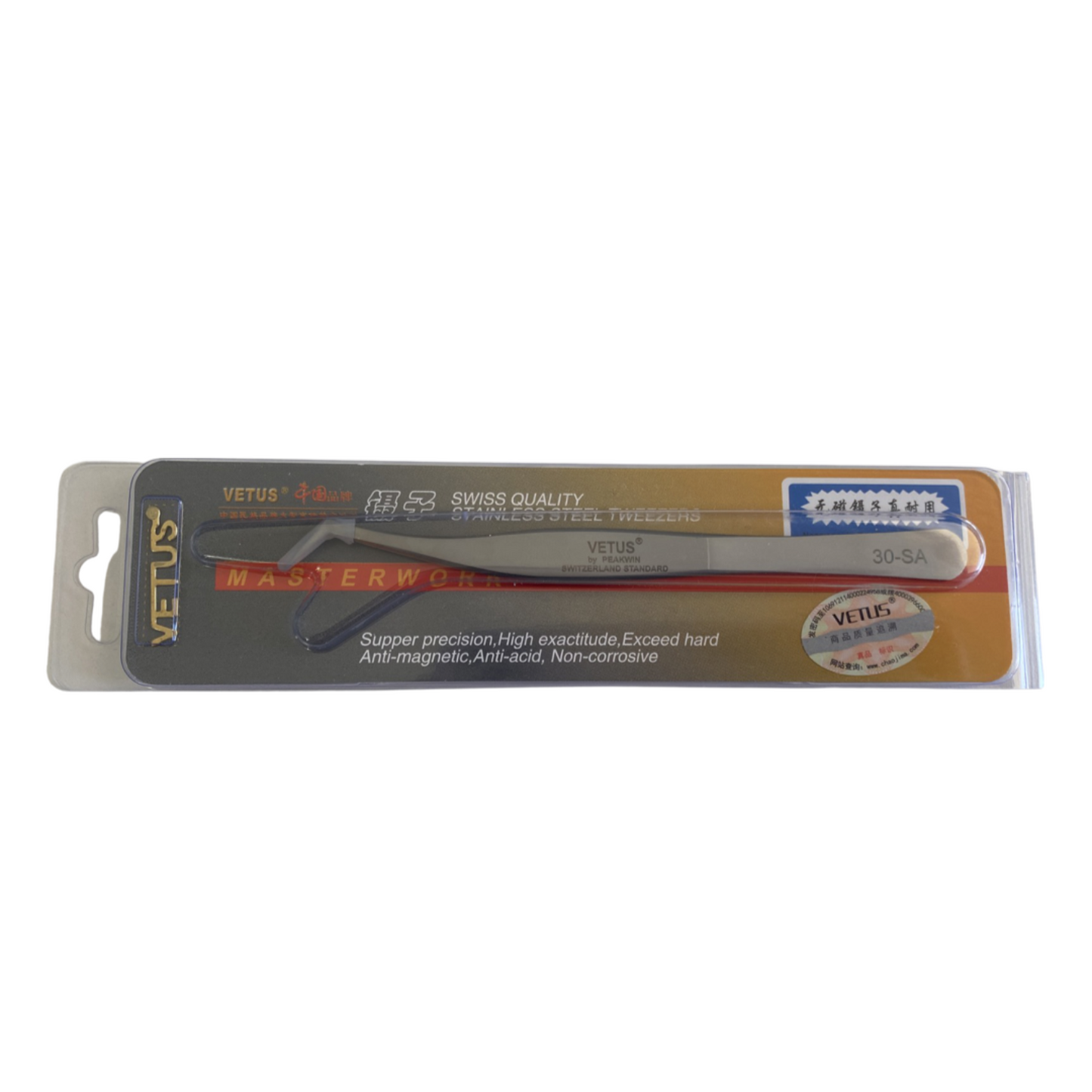 VETUS 30-SA BENT TWEEZER