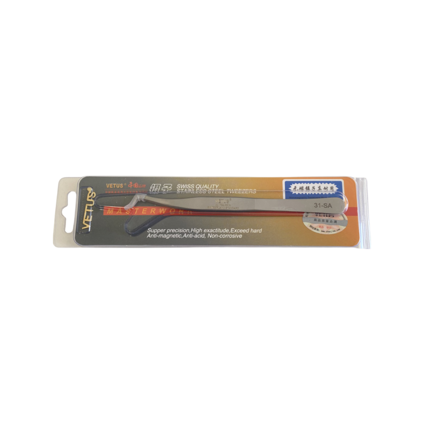 VETUS 31-SA BENT TWEEZER