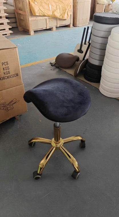 VOGUE SADDLE STOOL - Velvet