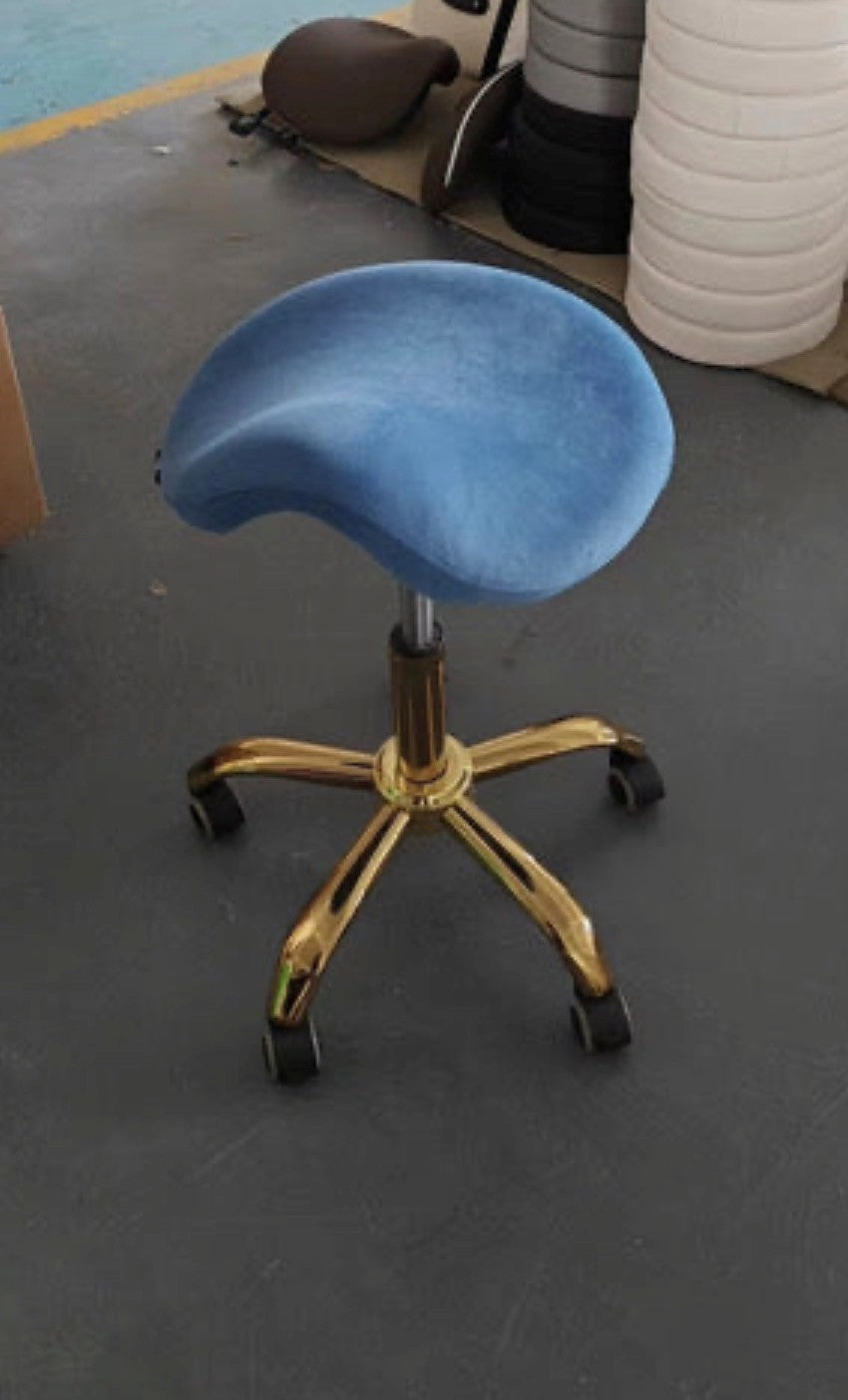 VOGUE SADDLE STOOL - Velvet