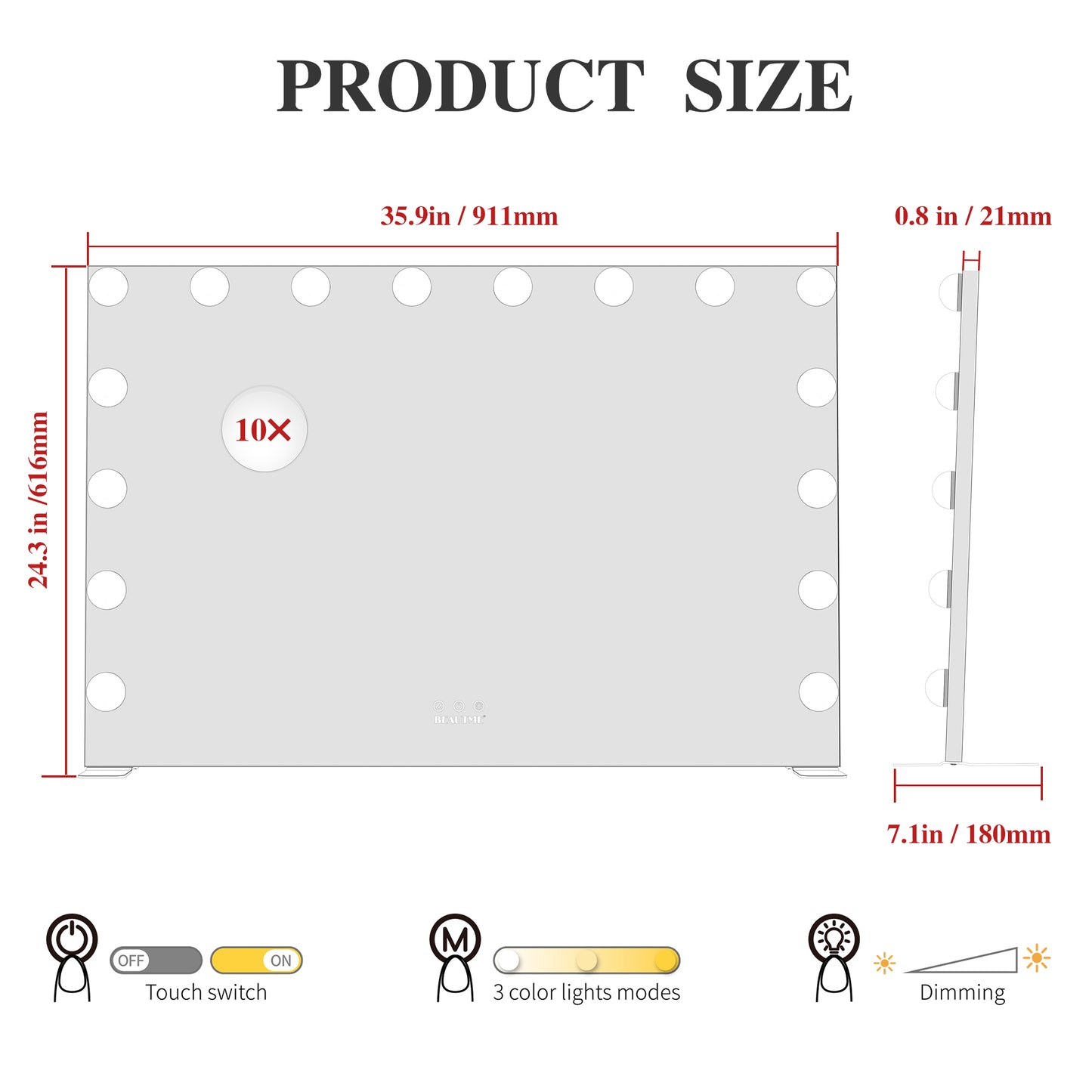 ELYSIAN LUMIÈRE VANITY MIRROR