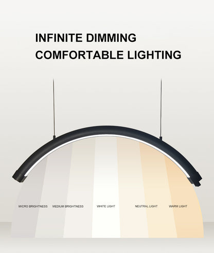 ROKK LUNAR ARC - Suspended Moon Ceiling Light