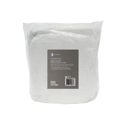 DISPOSABLE FITTED BED COVER 200x100CM 10PK