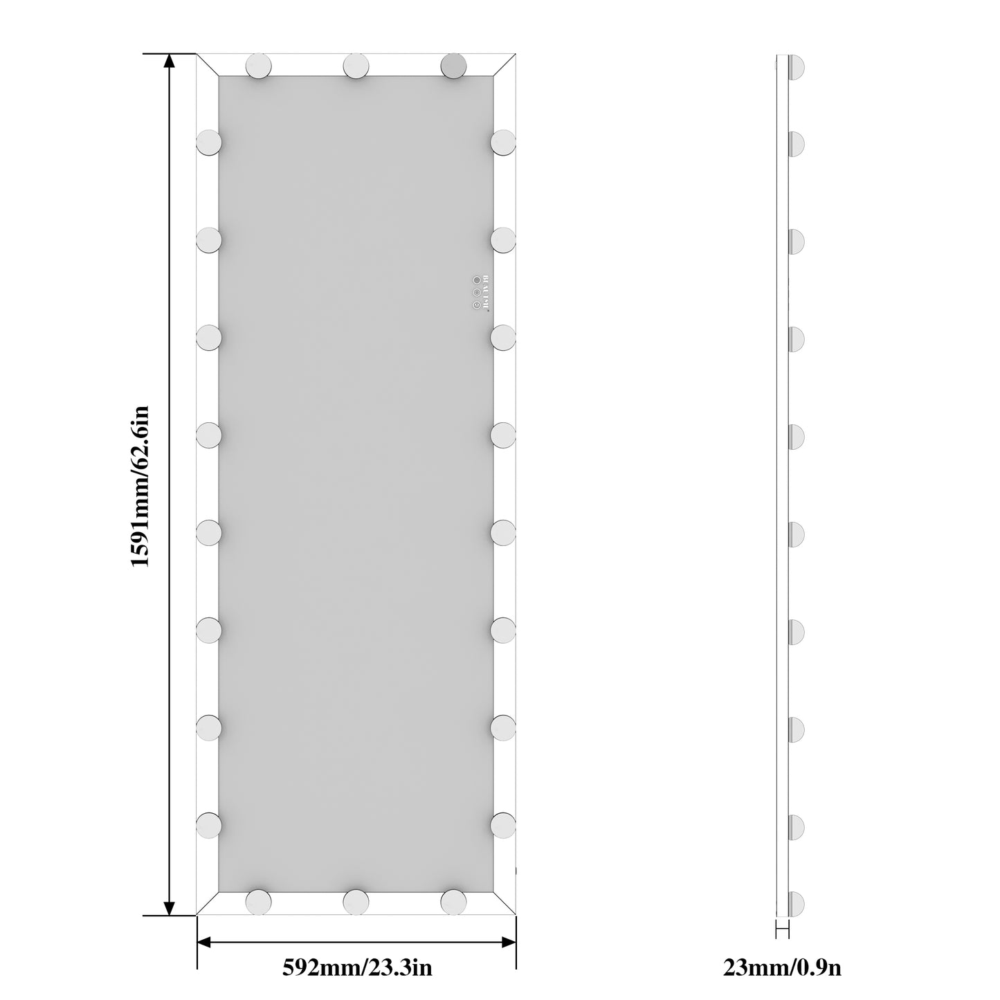 CELESTIAL RADIANCE FULL-LENGTH MIRROR